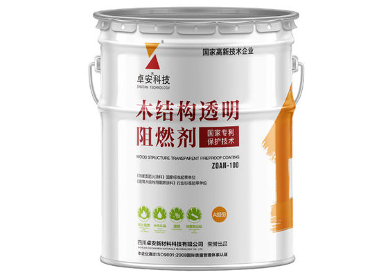 China Grain Clear Fireproof Coating For Wood  , Intumescent  Fire Retardant Wood Stain supplier