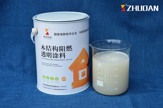 China Anti Fire White Intumescent Fireproof Paint For Wood Timber Transparent 8 Hours Drying supplier