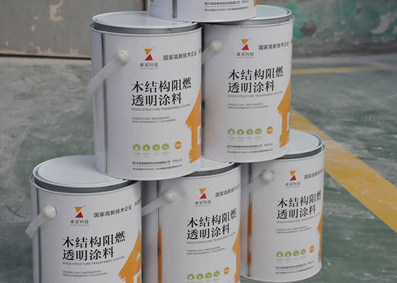 China Transparent Clear Exterior Fire Retardant Paint For Wood Timber Doors 15 Minutes supplier